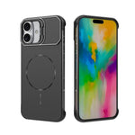 Custodia magnetica in PC senza cornice a copertura parziale per iPhone 17 e