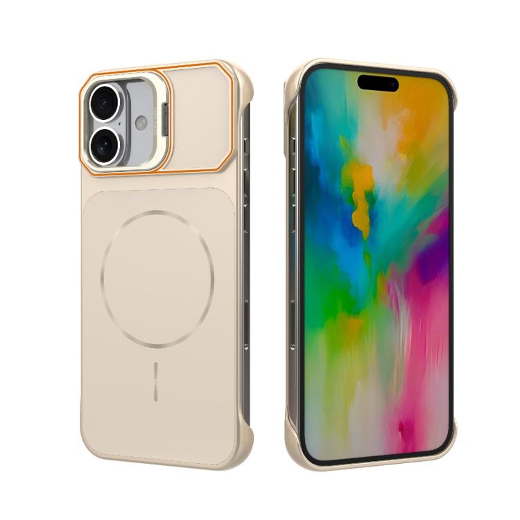 Custodia magnetica in PC senza cornice a copertura parziale per iPhone 17 e