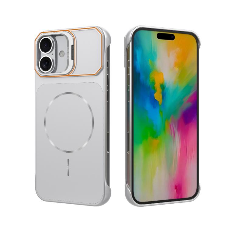 Custodia magnetica in PC senza cornice a copertura parziale per iPhone 17 e