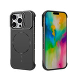 Custodia magnetica in PC senza cornice a copertura parziale per iPhone 17 e