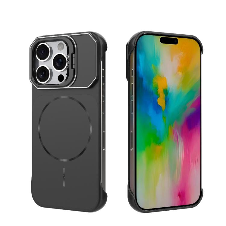 Custodia magnetica in PC senza cornice a copertura parziale per iPhone 17 e