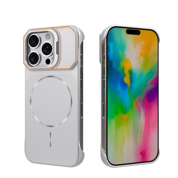 Custodia magnetica in PC senza cornice a copertura parziale per iPhone 17 e