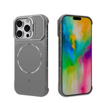 Custodia magnetica in PC senza cornice a copertura parziale per iPhone 17 e