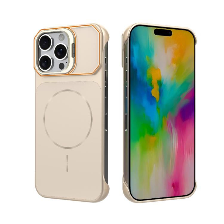 Custodia magnetica in PC senza cornice a copertura parziale per iPhone 17 e