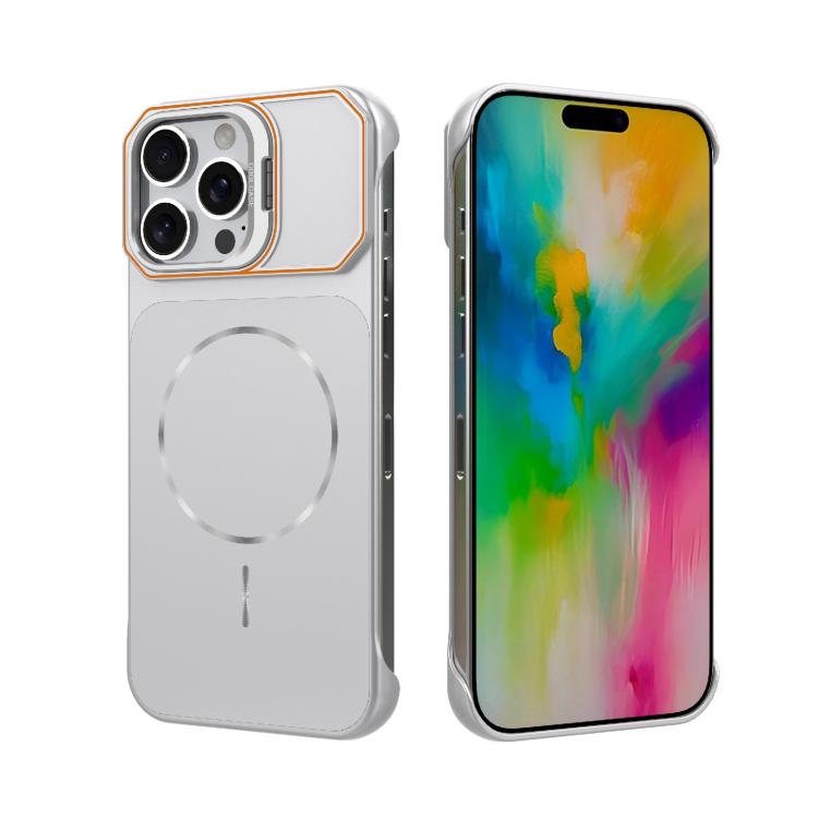Custodia magnetica in PC senza cornice a copertura parziale per iPhone 17 e
