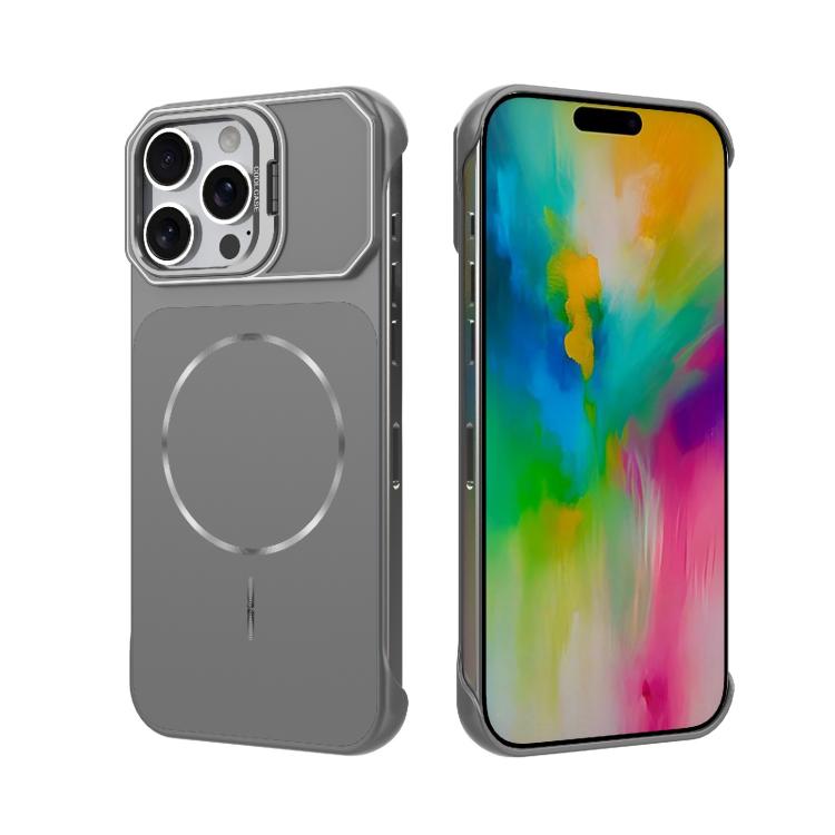 Custodia magnetica in PC senza cornice a copertura parziale per iPhone 17 e
