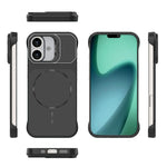 Custodia magnetica in PC senza cornice a copertura parziale per iPhone 17 e