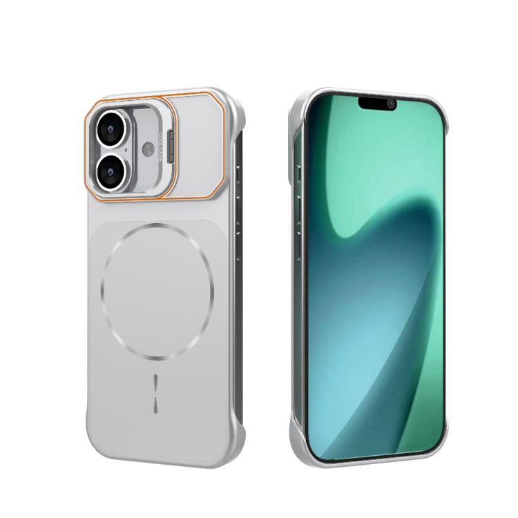 Custodia magnetica in PC senza cornice a copertura parziale per iPhone 17 e