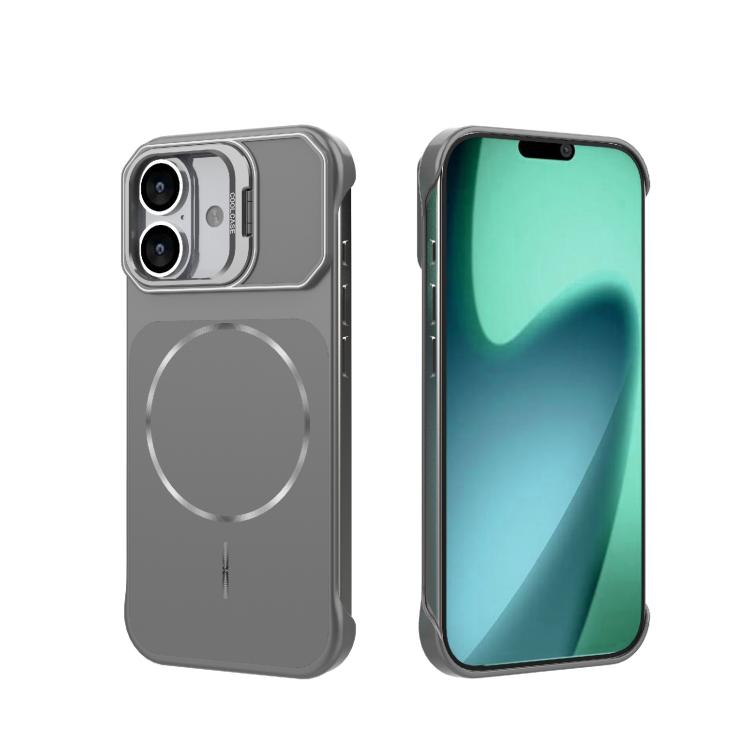 Custodia magnetica in PC senza cornice a copertura parziale per iPhone 17 e