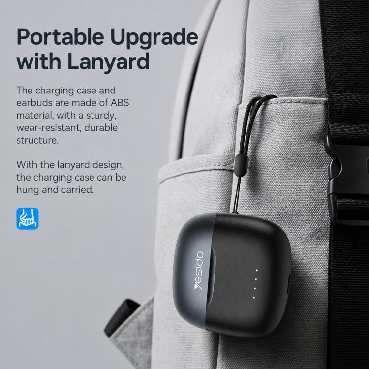Auricolari wireless Bluetooth Yesido TWS44 con doppio microfono, cancellazione del rumore (ENC) e riduzione del rumore., TWS44