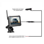 5 inch Trucks Solar Powered Wireless Digital HD Backup Camera System