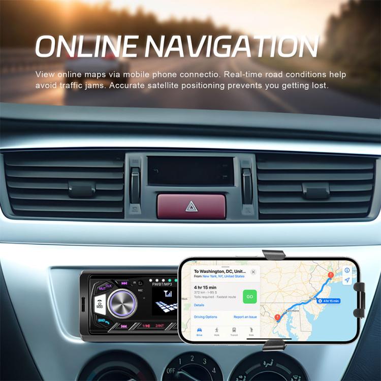 Autoradio universale Single-DIN con lettore MP3 e supporto per telefono., Standard without Memory Card, Standard with 32GB Memory Card