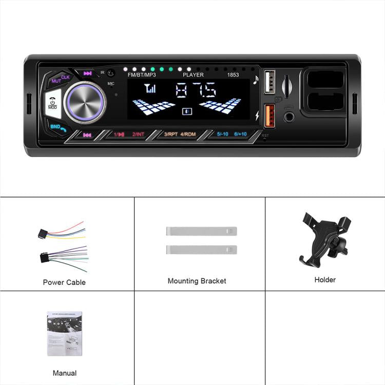 Autoradio universale Single-DIN con lettore MP3 e supporto per telefono., Standard without Memory Card, Standard with 32GB Memory Card