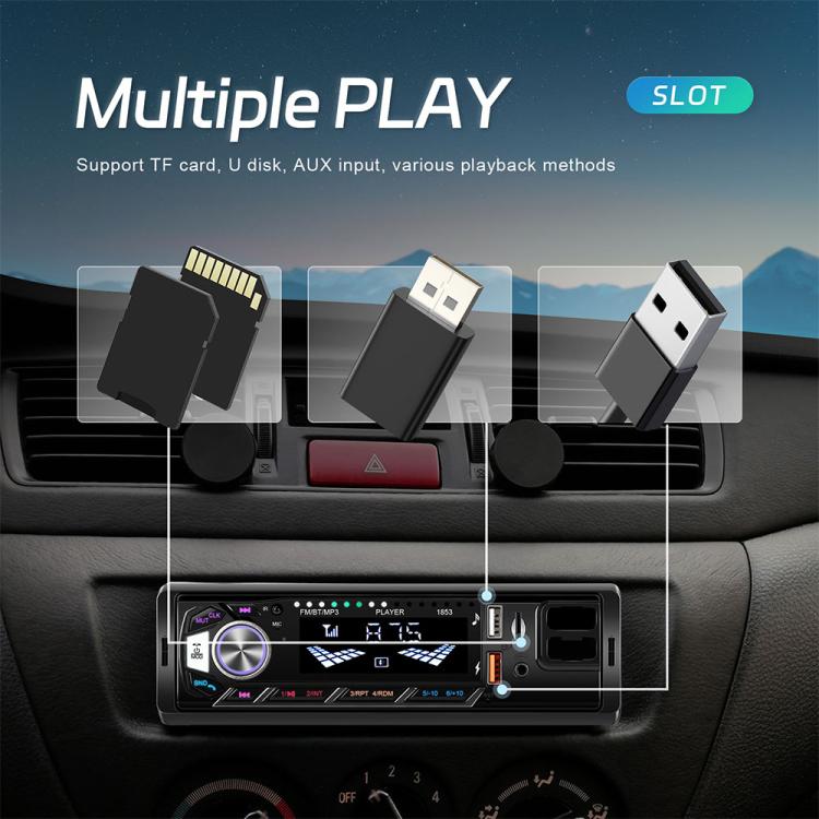 Autoradio universale Single-DIN con lettore MP3 e supporto per telefono., Standard without Memory Card, Standard with 32GB Memory Card