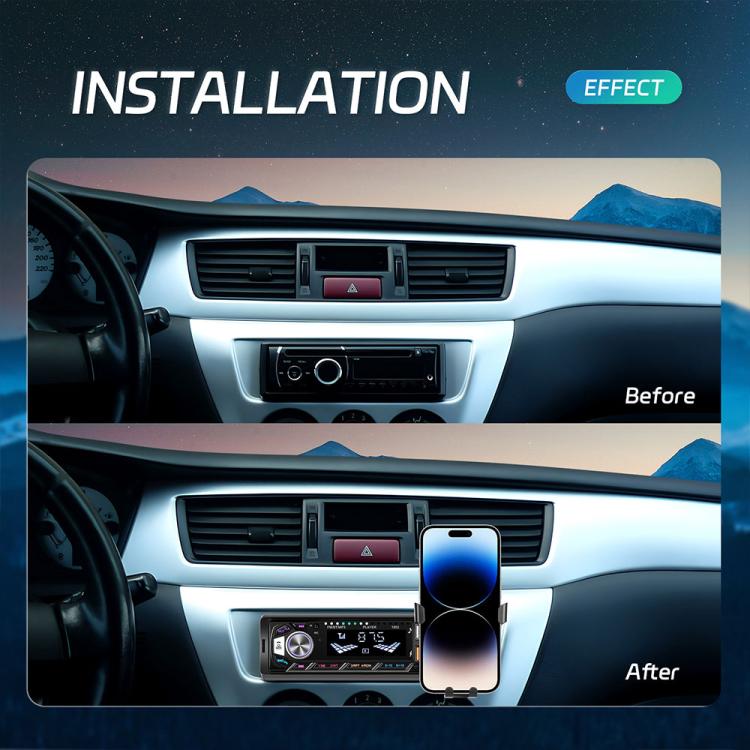 Autoradio universale Single-DIN con lettore MP3 e supporto per telefono., Standard without Memory Card, Standard with 32GB Memory Card