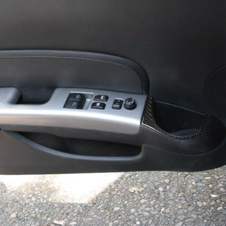 Adesivo decorativo per foro per tazza d'acqua per portiera in fibra di carbonio per auto per Nissan 350z 2006-2009, Car Door Water Cup Hole