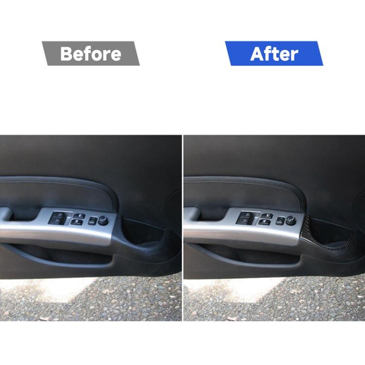 Adesivo decorativo per foro per tazza d'acqua per portiera in fibra di carbonio per auto per Nissan 350z 2006-2009, Car Door Water Cup Hole