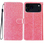 Custodia in pelle con glitter a libro per iPhone 18 Pro