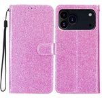 Custodia in pelle con glitter a libro per iPhone 18 Pro