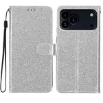 Custodia in pelle con glitter a libro per iPhone 18 Pro