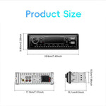 Autoradio universale singolo DIN con Bluetooth, lettore MP3 e radio FM., Standard without Memory Card, Standard with 64GB Memory Card