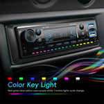 Autoradio universale singolo DIN con Bluetooth, lettore MP3 e radio FM., Standard without Memory Card, Standard with 64GB Memory Card