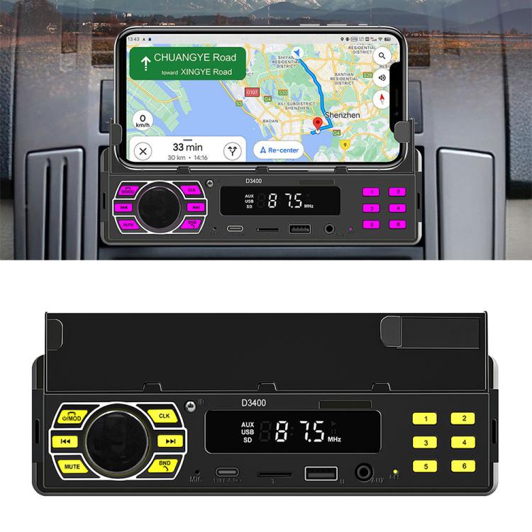Autoradio universale Single-DIN Bluetooth con lettore MP3