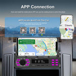 Autoradio universale Single-DIN con Bluetooth, lettore MP3, radio FM e supporto per telefono.