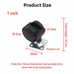 Confezione da 10 ruote piroettanti per montaggio su piastra, ruote piroettanti rinforzate per mobili, 1 inch, 1.25 inch, 1.5 inch, 2 inch