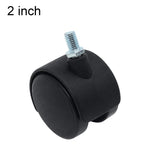 Confezione da 10 ruote piroettanti con perno filettato per mobili, ruote piroettanti rinforzate, 1 inch, 1.25 inch, 1.5 inch, 2 inch