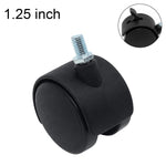 Confezione da 10 ruote piroettanti con perno filettato e bloccaggio per mobili, ruote piroettanti rinforzate, 1 inch, 1.25 inch, 1.5 inch, 2 inch