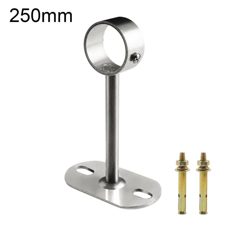 Adatto a tubi tondi da 32 mm. Staffa di montaggio a flangia in acciaio inox per asta stendibiancheria., 100mm, 150mm, 200mm, 250mm, 300mm, 350mm, 400mm, 500mm