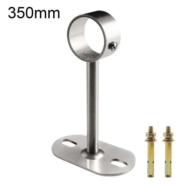 Adatto a tubi tondi da 32 mm. Staffa di montaggio a flangia in acciaio inox per asta stendibiancheria., 100mm, 150mm, 200mm, 250mm, 300mm, 350mm, 400mm, 500mm
