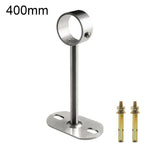 Adatto a tubi tondi da 32 mm. Staffa di montaggio a flangia in acciaio inox per asta stendibiancheria., 100mm, 150mm, 200mm, 250mm, 300mm, 350mm, 400mm, 500mm
