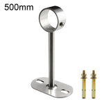 Adatto a tubi tondi da 32 mm. Staffa di montaggio a flangia in acciaio inox per asta stendibiancheria., 100mm, 150mm, 200mm, 250mm, 300mm, 350mm, 400mm, 500mm