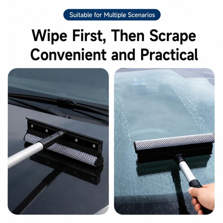 Spazzole per la pulizia dell'auto 2 in 1, tergicristallo staccabili, Standard, Upgraded