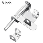 Serratura a scrocco scorrevole in acciaio inox 201, catenaccio a cilindro per porte, resistente, 4 inch, 6 inch, 8 inch