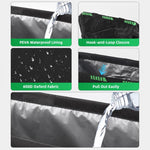 Borsa portaoggetti per auto, gancio per sedile posteriore, cestino della spazzatura, Black Green, Black, Black Green + Trash Bags, Black + Trash Bags, Black Green + Tissue Bag