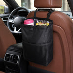Borsa portaoggetti per auto, gancio per sedile posteriore, cestino della spazzatura, Black Green, Black, Black Green + Trash Bags, Black + Trash Bags, Black Green + Tissue Bag