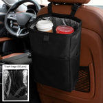 Borsa portaoggetti per auto, gancio per sedile posteriore, cestino della spazzatura, Black Green, Black, Black Green + Trash Bags, Black + Trash Bags, Black Green + Tissue Bag