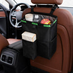 Borsa portaoggetti per auto, gancio per sedile posteriore, cestino della spazzatura, Black Green, Black, Black Green + Trash Bags, Black + Trash Bags, Black Green + Tissue Bag