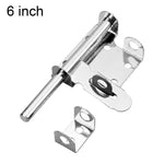 Serratura a scrocco scorrevole in acciaio inox 304, catenaccio a cilindro per porte, resistente, 4 inch, 6 inch, 8 inch