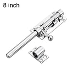 Serratura a scrocco scorrevole con maniglia a sfera in acciaio inox 201 con foro per serratura, 4 inch, 5 inch, 6 inch, 8 inch, 10 inch, 12 inch, 14 inch, 16 inch, 18 inch, 20 inch 12 Core, 20 inch 14 Core, 24 inch, 32 inch