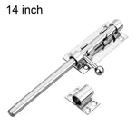 Serratura a scrocco scorrevole con maniglia a sfera in acciaio inox 201 con foro per serratura, 4 inch, 5 inch, 6 inch, 8 inch, 10 inch, 12 inch, 14 inch, 16 inch, 18 inch, 20 inch 12 Core, 20 inch 14 Core, 24 inch, 32 inch