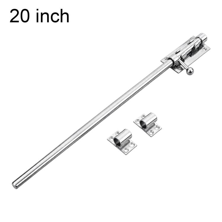 Serratura a scrocco scorrevole con maniglia a sfera in acciaio inox 201 con foro per serratura, 4 inch, 5 inch, 6 inch, 8 inch, 10 inch, 12 inch, 14 inch, 16 inch, 18 inch, 20 inch 12 Core, 20 inch 14 Core, 24 inch, 32 inch