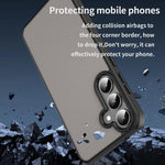 Custodia per telefono Fanying Series in PC ibrido TPU traslucido satinato, For Galaxy S24+ 5G