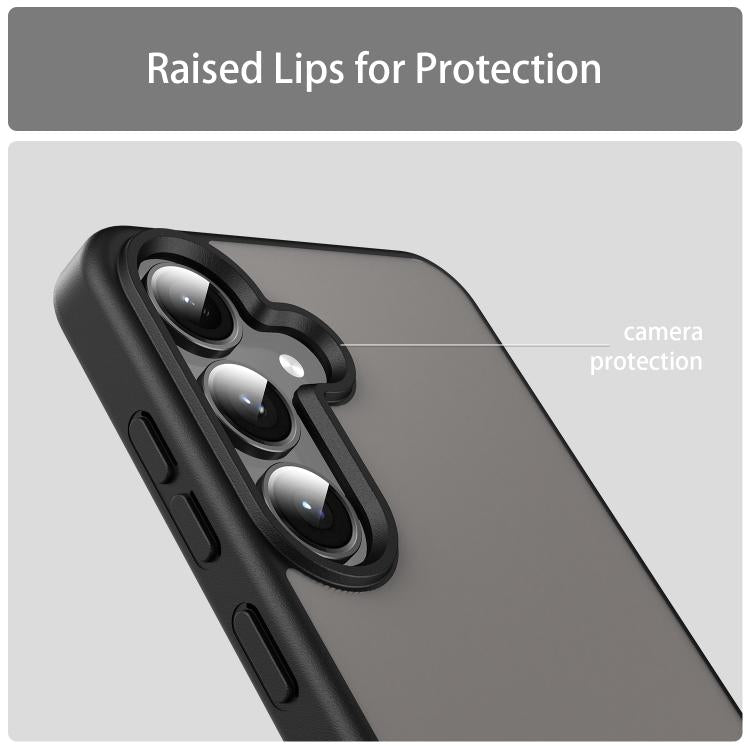 Custodia per telefono Fanying Series in PC ibrido TPU traslucido satinato, For Galaxy S24+ 5G