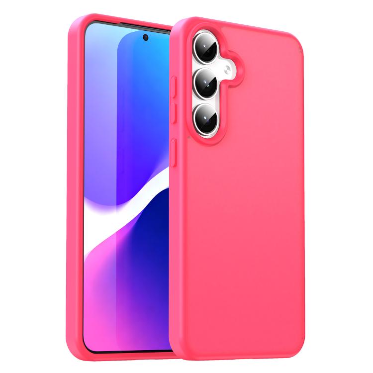 Custodia per telefono Fanying Series in PC ibrido TPU traslucido satinato, For Galaxy S24+ 5G