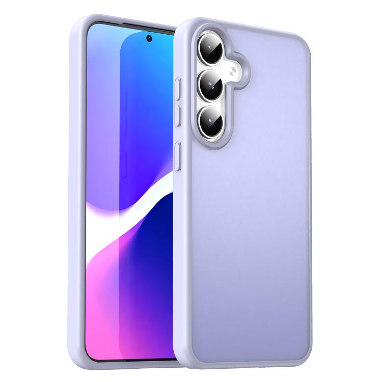 Custodia per telefono Fanying Series in PC ibrido TPU traslucido satinato, For Galaxy S24+ 5G