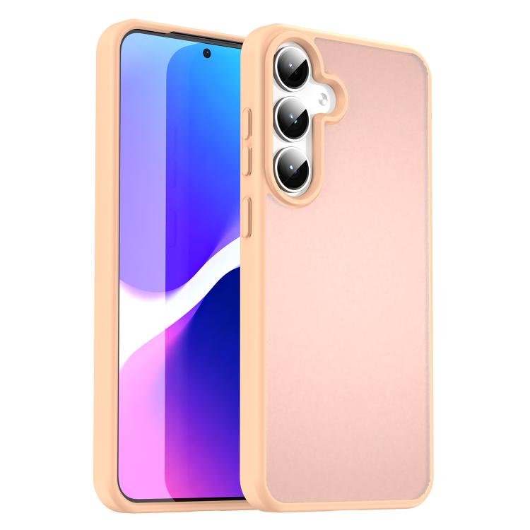 Custodia per telefono Fanying Series in PC ibrido TPU traslucido satinato, For Galaxy S24+ 5G
